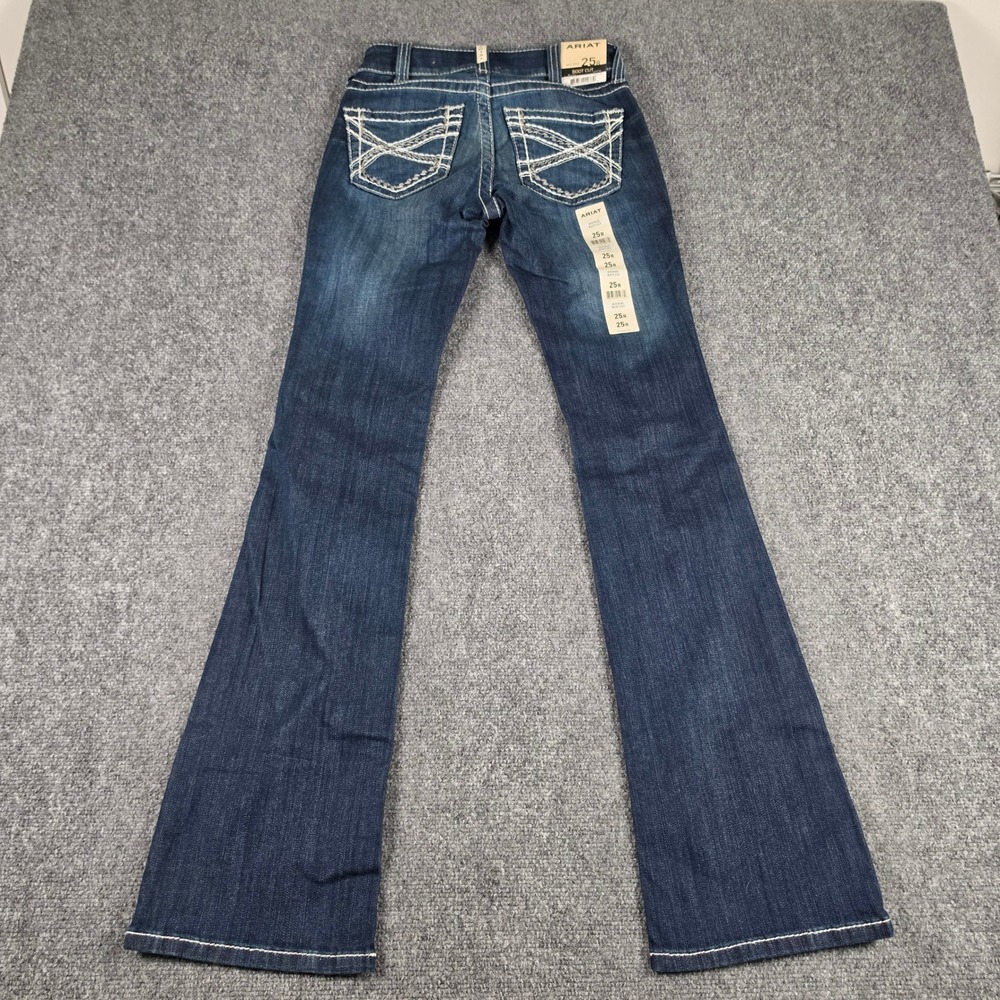 Ariat Boot Cut Jeans Womens 25R Marine Mid Rise R.E.A.L. Denim 10017510 NWT - Picture 9 of 9